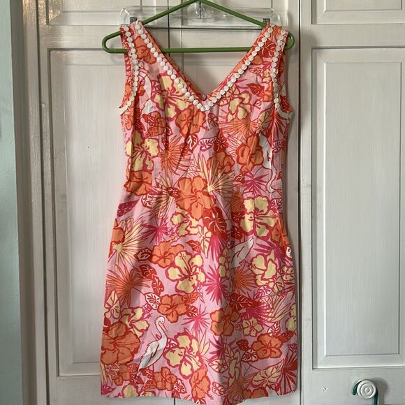 Vintage Lilly Pulitzer White Label Heron There tank dress - Size 4 - Picture 9 of 9